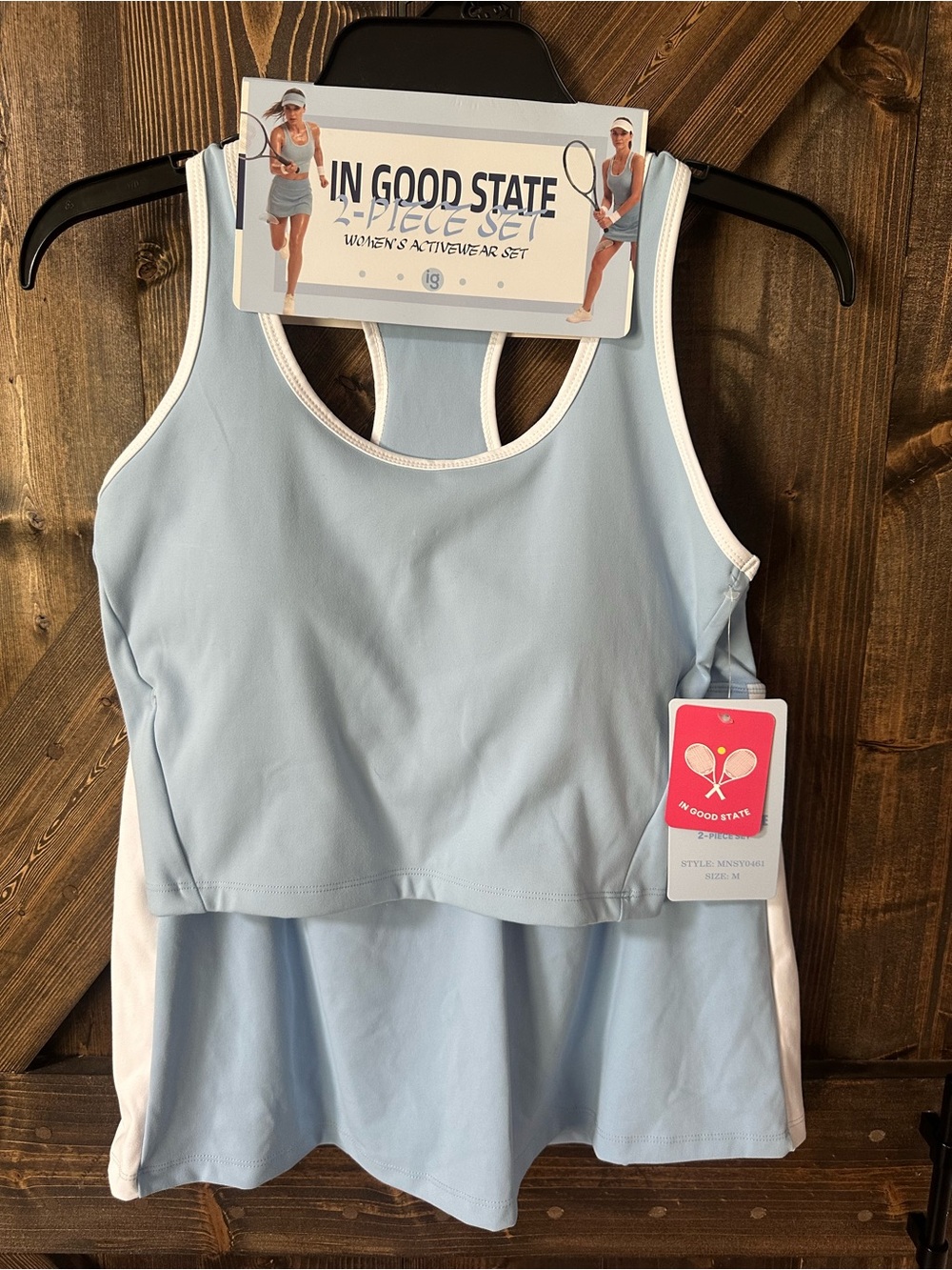 Women's Light Blue Activewear Set